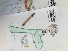 They want to color a specified area and the lines in the coloring sheets help. The Good Dinosaur Coloring Pages Disney Family