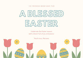 You need two main materials for this delightful easter card: Free Printable Customizable Easter Card Templates Canva