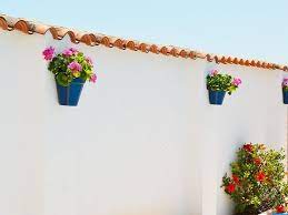 diy create your own andalusian wall planters courtyard planter flower pots black indoor hanging