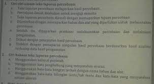 Teks biografi disajikan mengikuti pola tertentu yang didasarkan pada alur cerita khususnya alur maju, sudut pandang penceritaan, gaya penulisan, fokus penceritaan, dan penggunaan bahasa. Tuliskan Ciri Isi Teks Laporan Percobaan Brainly Co Id