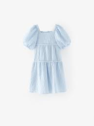 Girls Dresses Jumpsuits Zara United States In 2020 Jacquard Dress Picnic Outfits Side Cutout Dress