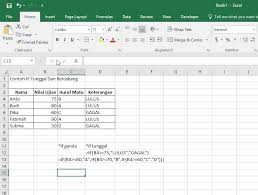 Fungsi if atau rumus if ialah salah satu fungsi dari excel dalam kategori atau kelompok logical yang sering. 2 Cara Menggunakan Rumus If Microsoft Excel Fikimedia