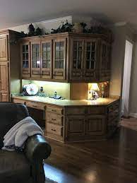 Sometimes you can only work with what you have. Desk Removal In Kitchen