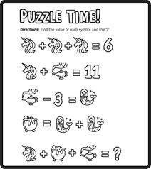 Whosoever shall solve these puzzles shall rule the. Free Math Puzzles Mashup Math