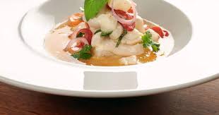 Ceviche De Petoncle Et De Fletan Zeste Recette Ceviche Filet De Fletan Fletan