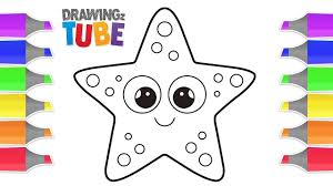 How To Draw A Starfish For Kids Drawing For Kids Educational Videos Drawing For Kids Animal Pictures For Kids Drawing Videos For Kids