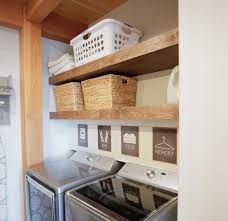 floating shelves pull out drying racks