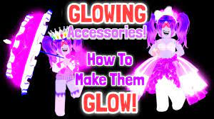 How To Get Custom Glowing Accessories Royale High Outfit Hacks Youtube
