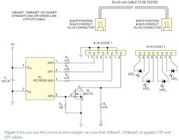 Ethernet cable wiring diagram cat5e. Leds Light Lan Cable Tester Edn