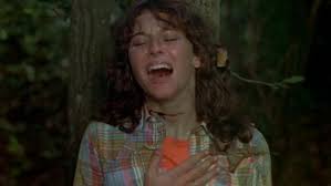 Expect lots of slasher horror violence, blood, and gore, as camp counselors are picked off one by one in a variety of gruesome ways: Friday The 13th 1980 When The Woman Screams
