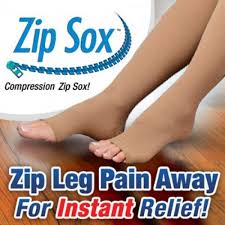 Zip Sox Circulation Socks Compression Compression Knee High