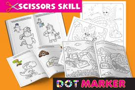 Each page works with all color wonder markers, paints and stamps. Make Scissors Skill Dot Marker Coloring Book Pages For Kdp Interior By Graphictech360 Fiverr