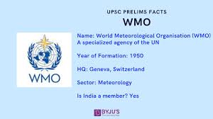 Wmo World Meteorological Organisation United Nations Functions Recent Findings
