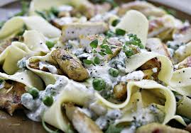 Makaron Z Kurczakiem I Sosem Jogurtowym Z Wasabi I Zielonym Groszkiem Doradcasmaku Pl Recipe Chicken Pasta Yogurt Sauce Yogurt