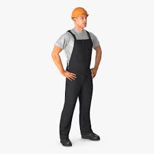 Construction Worker Black Uniform With Hardhat Standing 3d Model Ad Black Worker Construction Uniform Model Uniform Hard Hats