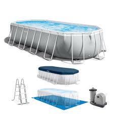 Piscine Tubulaire Intex Ovale 6 X 3 M Piscine Tubulaire Piscine Intex Pas Cher