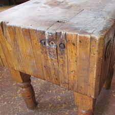 19th Century Butcher Block Table Butcher Block Butcher Block Table Block Table