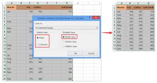 #1 select the row header a6 to select the entire row. How To Condense Empty Rows Columns In Excel