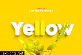 Text effect mockups however have something special about them as they light up your designs. Yellow Text Effect Mockup 4809676