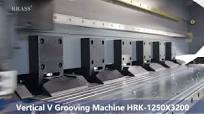Vertical V Grooving Machine HRK 1250X3200,Stainless Steel Grooving  Machine,Sheet Metal V Groover