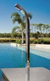 Outdoor Shower For A Pool The Interior Design Inspiration Board Outdoor Shower Enclosure Pool Shower Outdoor