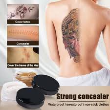 2pcs Tattoo Cover Up Makeup Skin Scar Birthmark Waterproof Concealer Cream Tattoo Makeup Coverup Cover Tattoo Skin Makeup