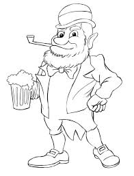 From the famed grizzly bear, to the panda bear, to the koala bear, these bear coloring pages. Leprechaun With Beer Coloring Page Free Printable Coloring Pages For Kids