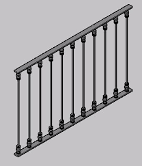 There are 3 different design which has been designed in wrought iron with nice floral pattern, can be used for staircase handrail, balcony railing etc. Colonial Wrought Iron Railing 3d Dwg Model For Autocad Designs Cad