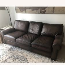 Pottery barn's expertly crafted collections offer a widerange of stylish indoor and outdoor furniture, accessories, decor and more, for every room in your home. Pottery Barn Turner Roll Arm Leather Sofa Aptdeco
