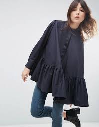 L'offerta asos donna più amata nel mese di novembre 2020. Asos White Camicia A Maniche Lunghe Oversize Con Fondo A Volant Stile Di Moda Abbigliamento Abiti Alla Moda