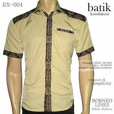 Batik Kombinasi Simple Elegan Kemeja Batik Custom Made Bisa Lengan Pendek Atau Lengan Panjang Seragam Batik Kantor Exclusive Boleh Ganti Kemeja Batik Warna