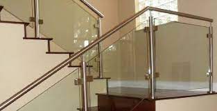 Stainless Steel Stair Parts Modern Stair Railing Components Glass Handrail Staircase Design Modern Stair Railing