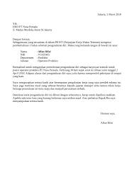 Surat diatas merupakan surat pengunduran diri karyawan kontrak yang diajukan sebulan sebelumnya. Contoh Surat Pengunduran Diri Karyawan Pabrik Garmen