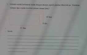 Azis merasakan ada sesuatu yang tidak beres. 2 Sebuah Wadah Berbentuk Balok Dengan Alautan Seperti Gambar Dibawah Mm Tentukanvolume Dari Wadah Brainly Co Id