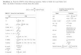 We can represent it using the following equation. Solved Problem 4 Find The Dtft Of The Following Equation Chegg Com