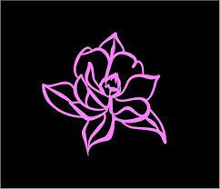 Magnolia Decal Magnolia Flower Decal Floral Decal Car Yeti Decal Floral Laptop Decal Custom Vinyl De Magnolia Flower Sticker Set Craft Projects