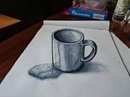 To draw a simple box in 3d, start by drawing a square in the center of a piece of paper. 3d Mug Drawing In Ink By Pyrodragoness On Deviantart