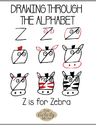 Fill in the basic colors. The Activity Mom Drawing Through The Alphabet Letter Z The Activity Mom