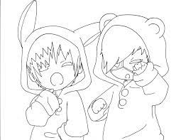 Teej chibi lineart commission by yampuff on deviantart digital. Easy Anime Couple Coloring Pages Novocom Top