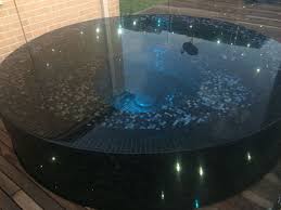 360 Infinity Spa With Glass Mosaics And Star Lighting Built By Australian Spas And Pools Cool Swimming Pools Mosaic Glass Infinity Spa