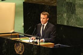 The president delivered his remarks on the south lawn of the white house before over 1,000 guests. President Emmanuel Macron S Speech At The Un General Assembly 25 September France Nato