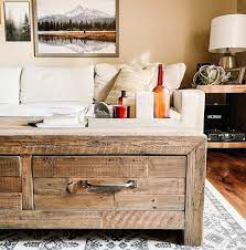 Upholstered with a durable distressed saddle brown faux leather. Living Room Ideas Xo Ashley