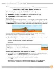 In a subduction zone, one plate slides. Read Online Student Exploration Plate Tectonics Gizmo Answer Key Pdf File Format