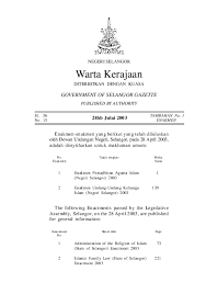A5 bahagian iii pelantikan mufti, kuasa dalam hal ehwal agama, jawatankuasa fatwa dan fatwa yang berhubungan dengan kepentingan nasional seksyen 44. Pdf Enakmen Pentadbiran Agama Islam Selangor 2003 Mohd Shukri Academia Edu