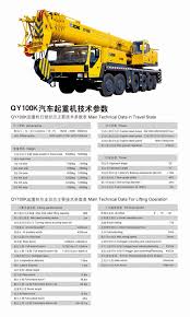 xcmg qy100k hydraulic truck crane 100 ton