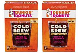 It was 1819 when german chemist named friedlieb runge isolated caffeine though the first coffee shops had been opened in 1530 in. Dunkin Donuts Cold Brew Coffee Packs 2 Boxes Ninelife Europe