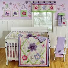 Sumersault Lily Crib Bedding Lavender Baby Bedding And Accessories