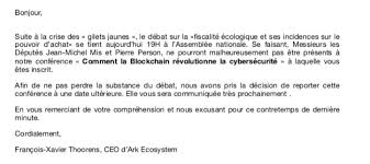 Ark Ecosystem France No Twitter La Situation Exceptionnelle Nous Force A Reporter La Conference De Ce Soir Les Deux Deputes De La Majorite Doivent Etre Presents A Un Vote Ce Soir En Translated from french into english by. ark ecosystem france no twitter la
