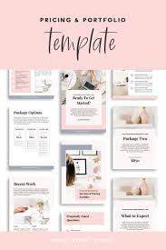 Services Pricing Portfolio Template Canva Template Guide Template For Designers Virtual Assistants Freelancers Social Media Managers Portfolio Template Design Portfolio Templates Social Media