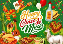 Cinco de mayo is an annual celebration held on may 5. Happy Cinco De Mayo Mexico Celebration Holiday Food And Fiesta Royalty Free Cliparts Vectors And Stock Illustration Image 118167989